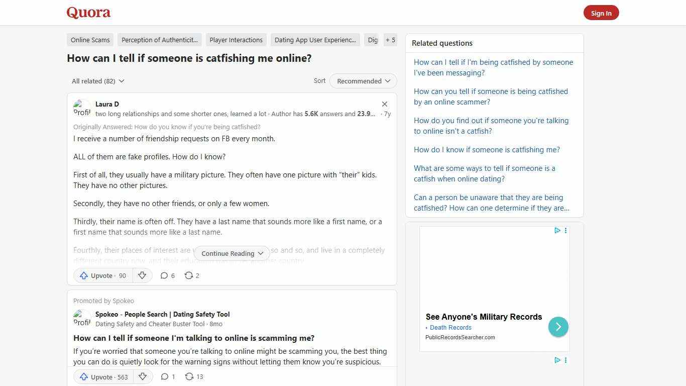 How to tell if someone is catfishing me online - Quora